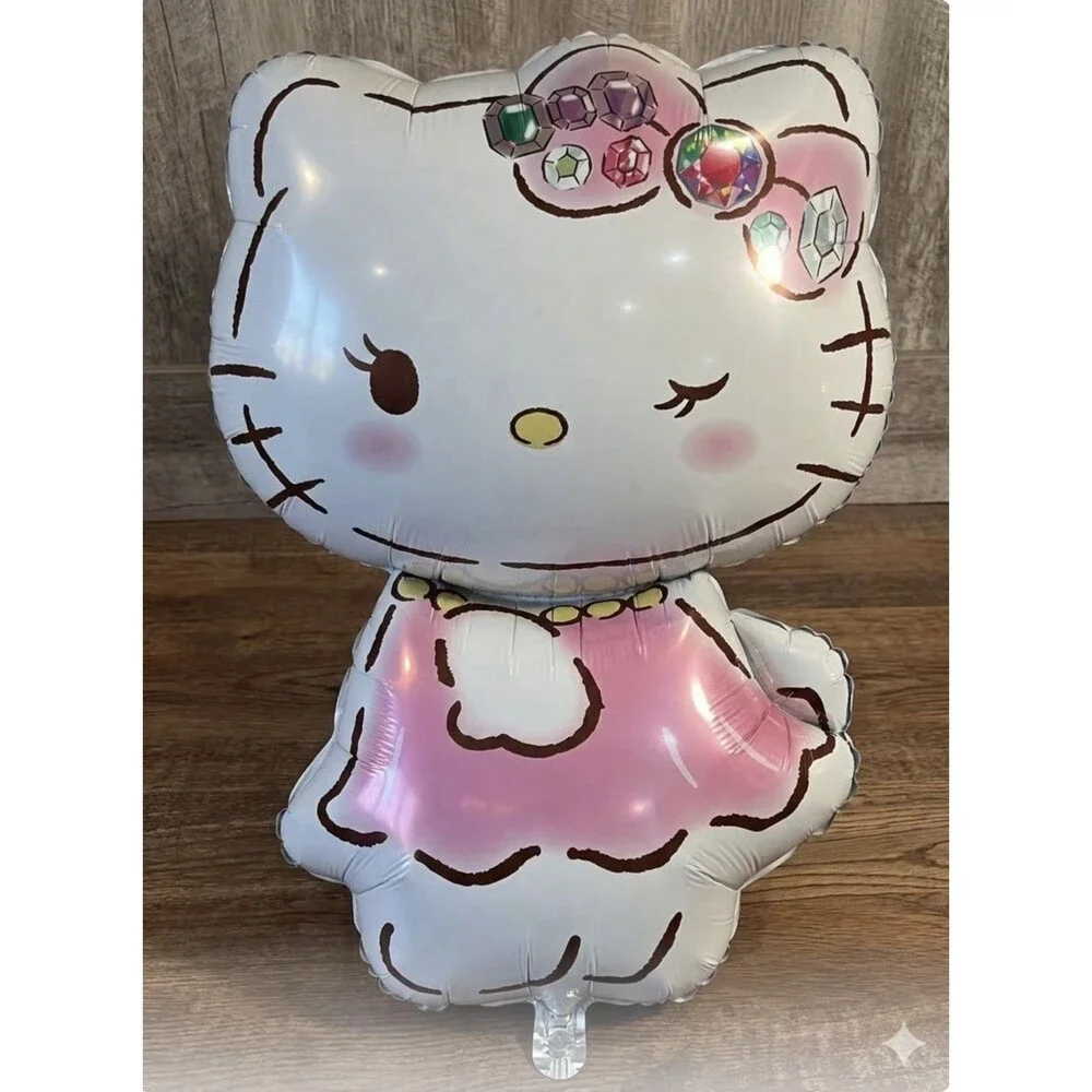Hello Kitty Birthday Party Supply Kit Pink/White Plates Napkins Banner Balloons